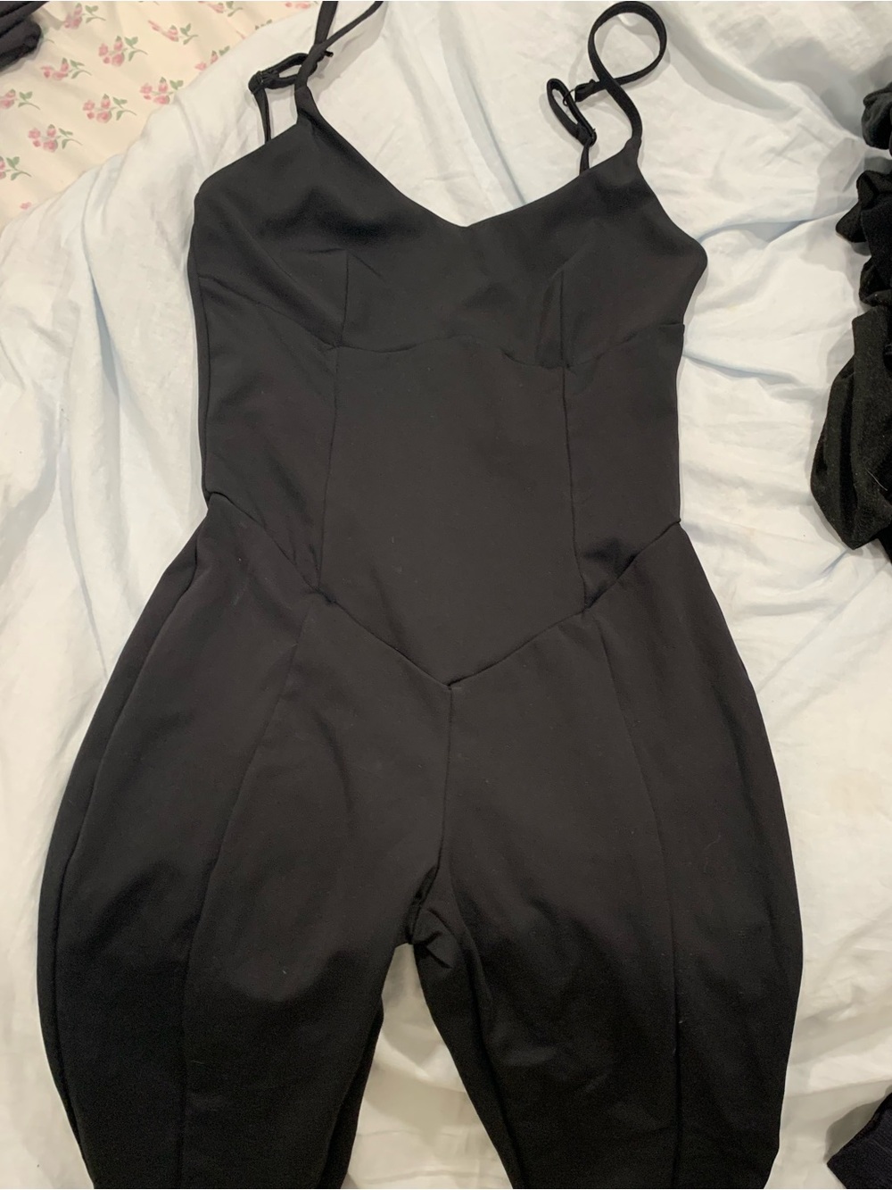 Forever 21 Black Slim-Strap Jumpsuit